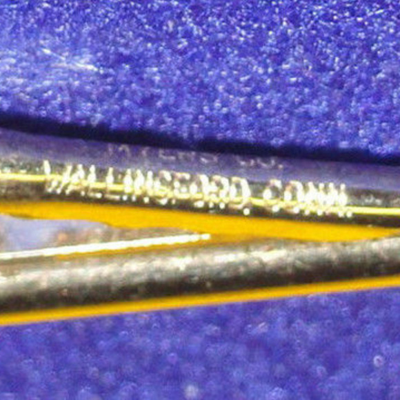 MYERS CO VTG RIVOT Tie Tac Tack Bar Goldtone Clip - Picture 3 of 4